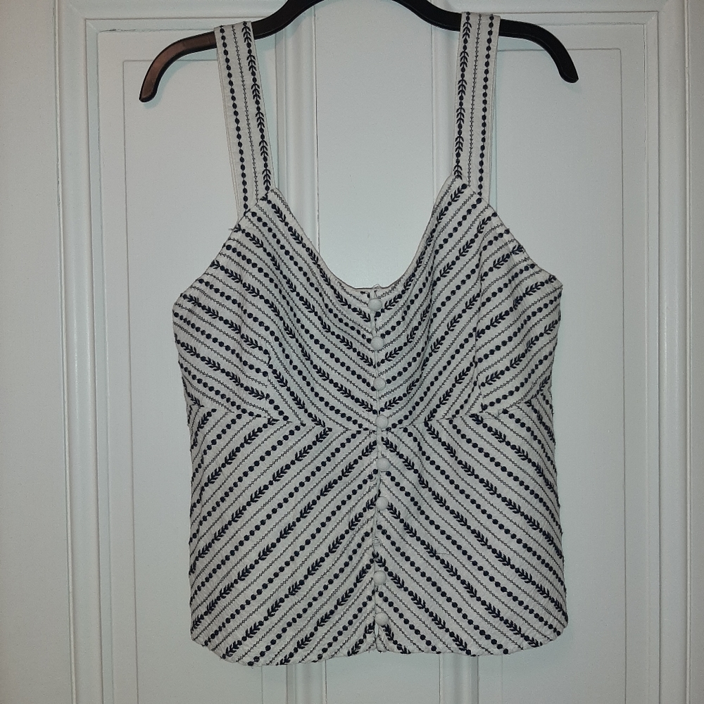 Maeve Anthro Embroidered Tank Top